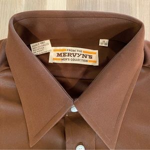 Vintage Mervyn’s Men’s Collection Shirt. Size 16 32/33 New w/o tags
